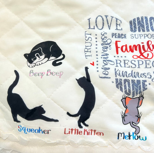 🧶 Created with Purpose Custom Keepsake Blankets and pillowcases