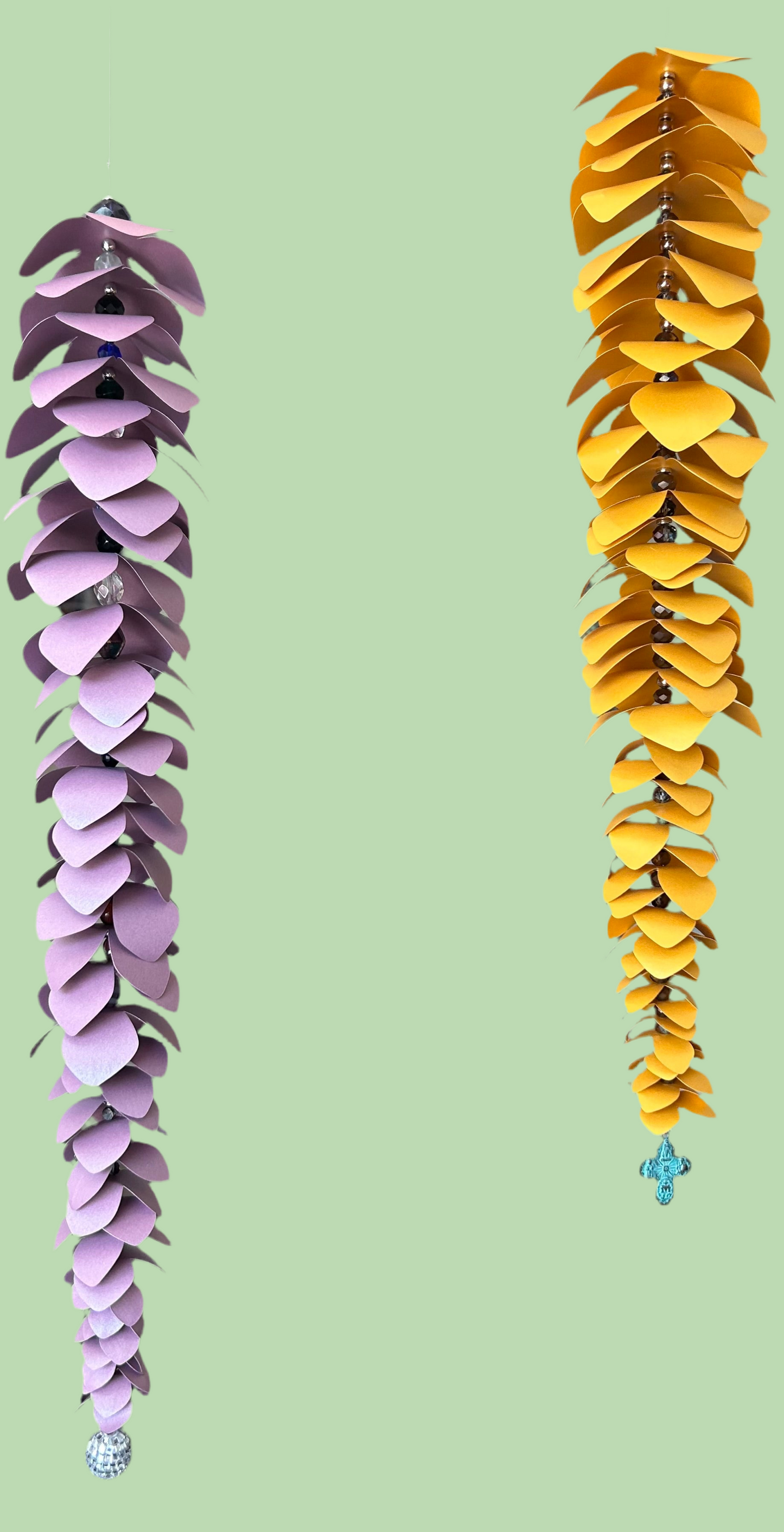 🌸 Custom Handmade Wisteria Strands – Beaded with Meaning, Blooming with Personality 🌸
