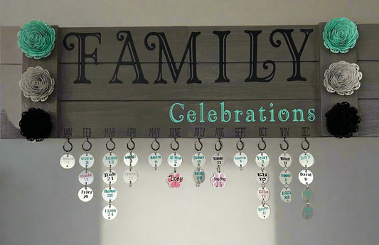 🌿 Custom Wooden Family Celebrations Plaque – A Tribute to Every Life You Cherish 🌿