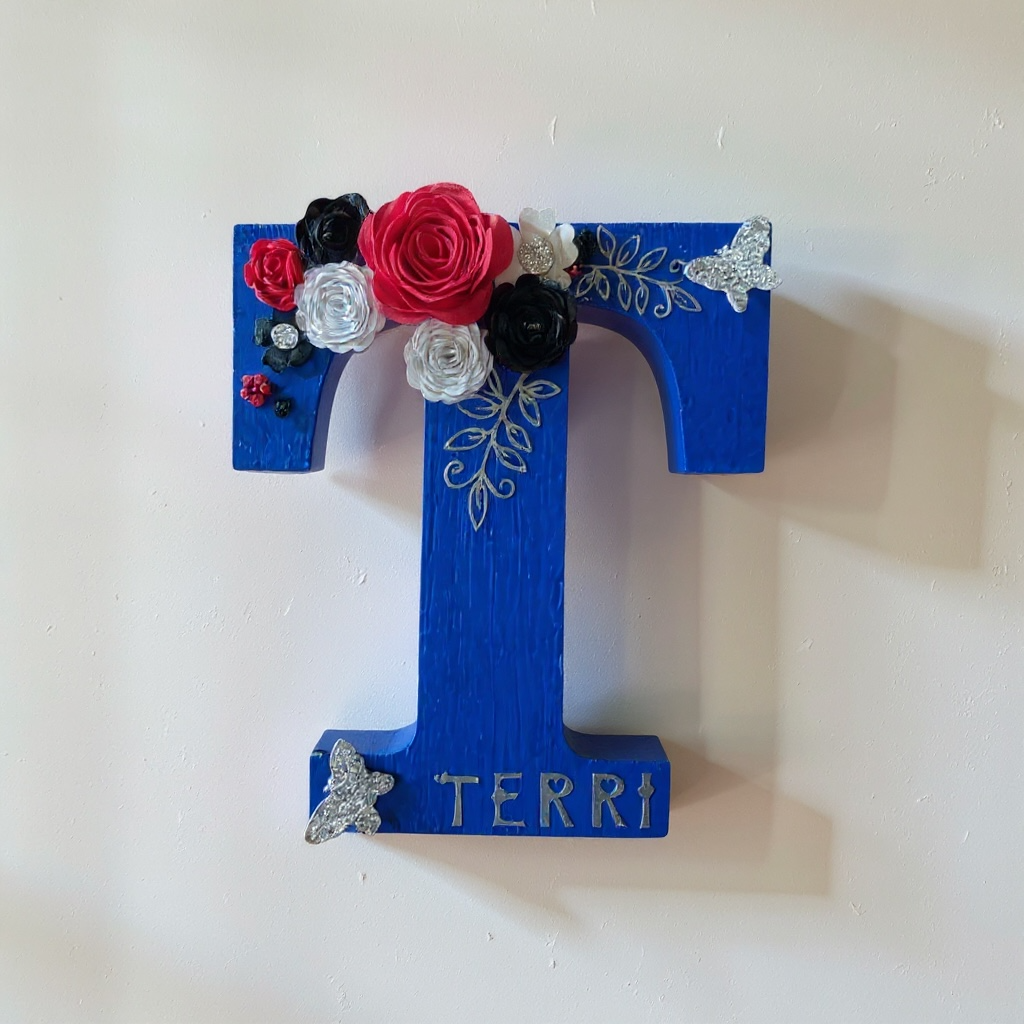🌸 Personalized Wooden Letter Keepsake – Made with Heart & Purpose 🌸