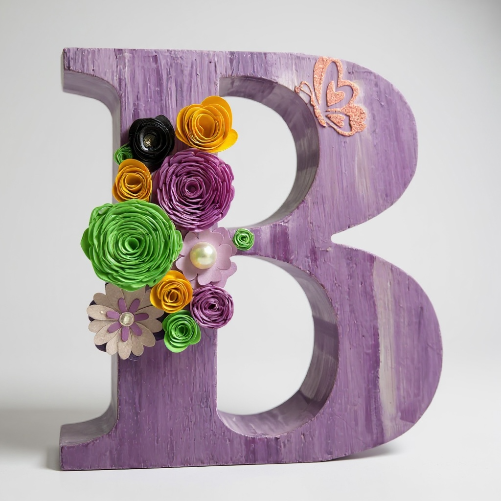 🌸 Personalized Wooden Letter Keepsake – Made with Heart & Purpose 🌸